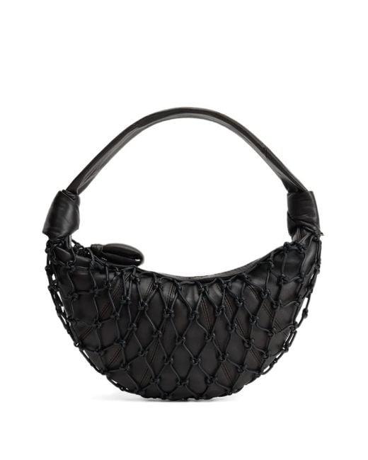Lemaire フォーチュン クロワッサン ノットショルダーバッグ Black