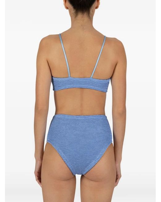 Paramidonna Blue Marie High Waist Two Piece Swimsuit