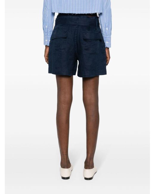 Shorts con cinturón Lauren by Ralph Lauren de color Blue