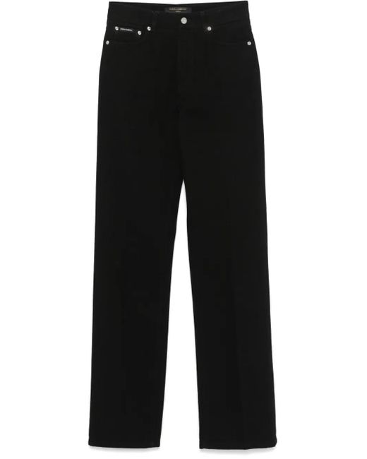 Dolce & Gabbana Black Straight-Leg Jeans