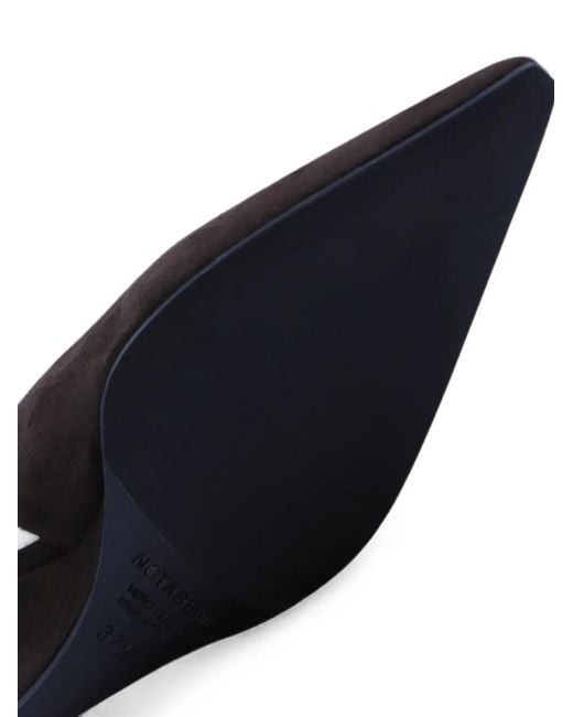 Notabene Black Elba 50 Wedge Sandals