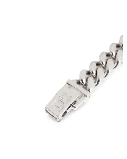 DSquared² Metallic D2-Upside-Down Armlet for men