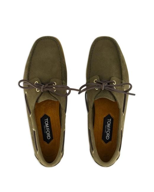 メンズ Tom Ford Robin デッキシュ Green