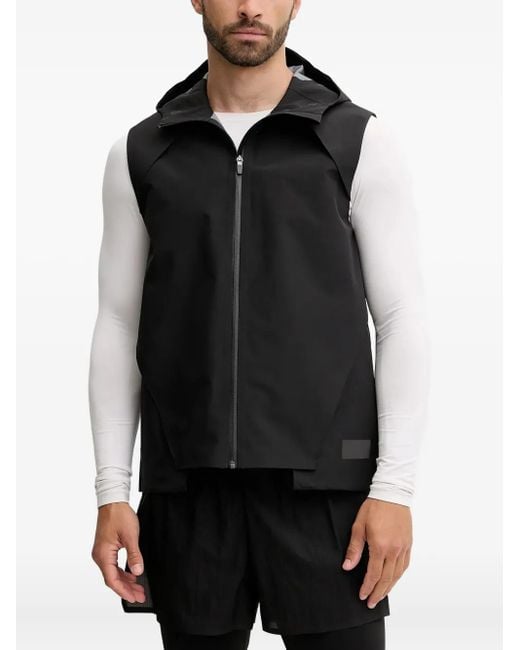 PUMA Black X Heliot Emil Hooded Zip-Front Gilet for men