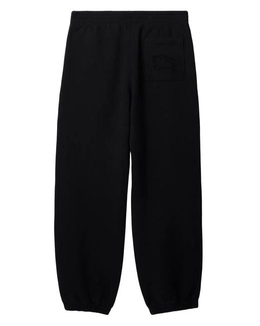 Burberry Black Ekd Embroidered Track Pants for men