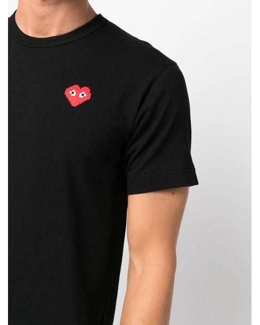 COMME DES GARÇONS PLAY Black Invader Heart T-Shirt ( for men