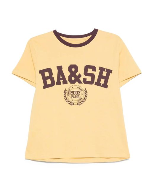 Ba&sh Natural Ioni T-Shirt mit Logo-Print
