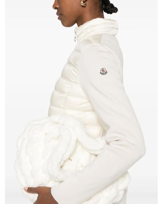 Moncler White Puffer Jacket