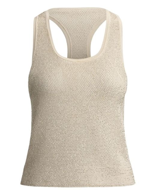 Ralph Lauren Natural Round-Neck Knit Top