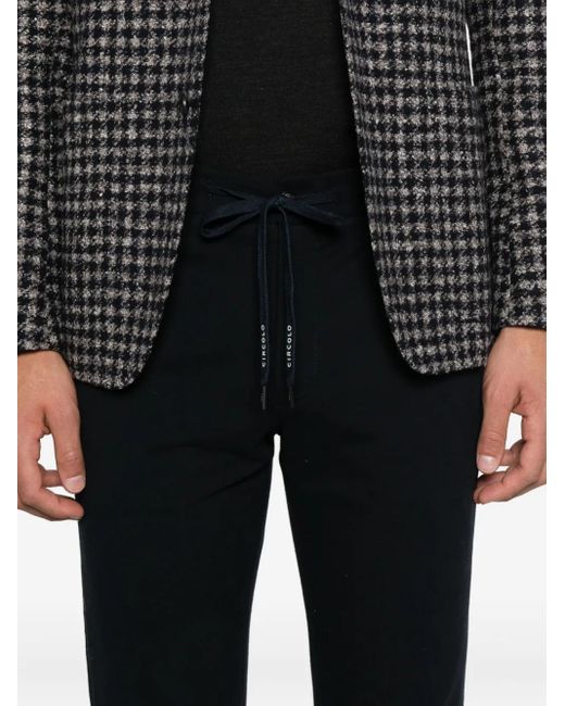Circolo 1901 Blue Drawstring-Waist Trousers for men