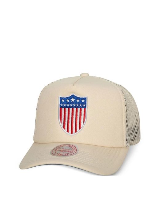 Mitchell & Ness Baseballkappe Mit Flaggenstickerei in White für Herren