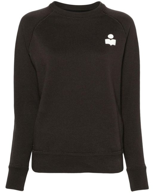 Isabel Marant Milla Sweater Met Geborduurd Logo in het Black