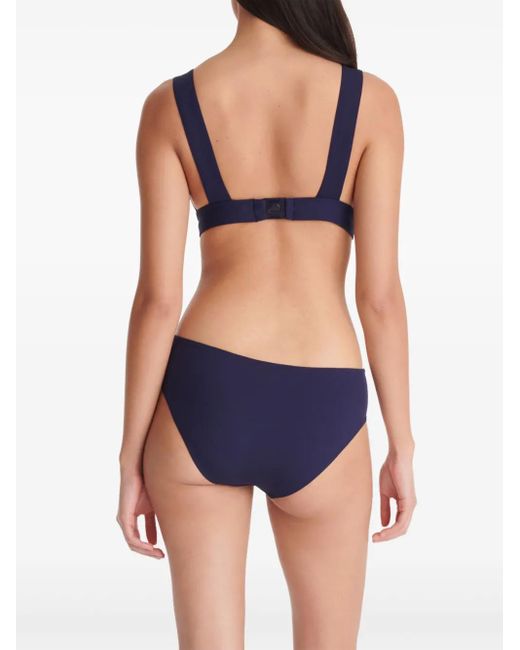 Eres Blue Chrome Triangle-Cup Bikini Top