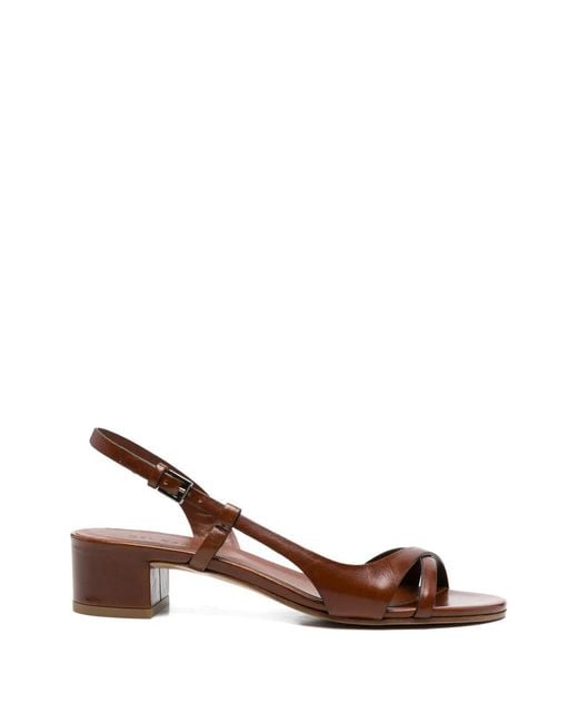 Roberto Del Carlo Brown Ann Strappy Sandals
