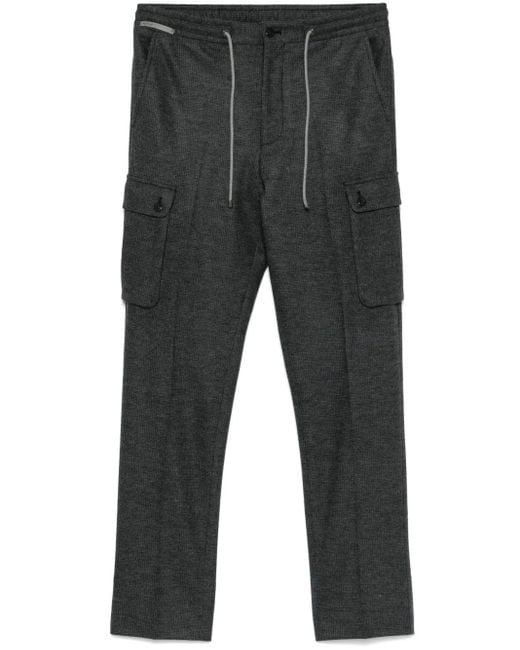 メンズ Corneliani ドローストリング カーゴパンツ Gray