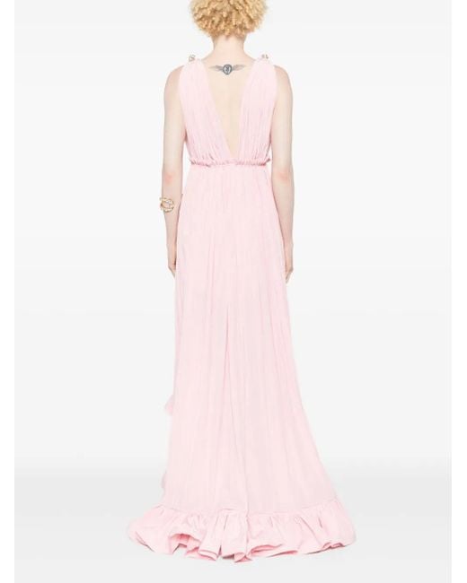 Lanvin Pink Ruffled Gown