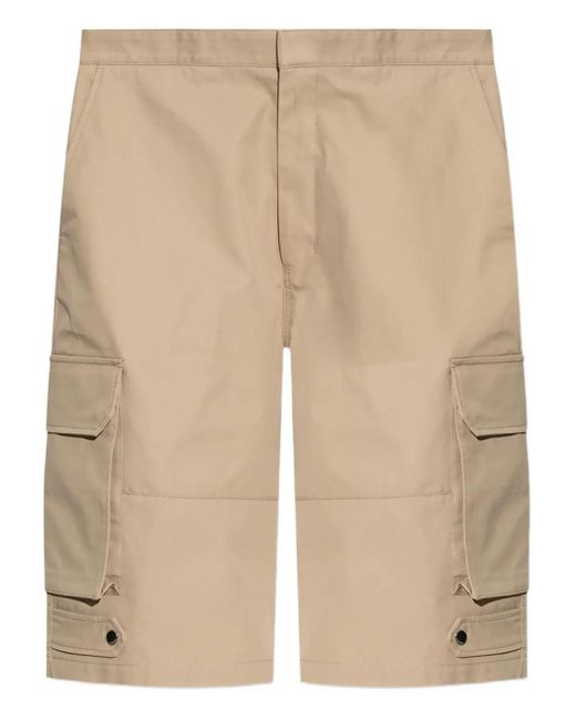 Shorts Con Tasche Cargo di AMI in Natural da Uomo