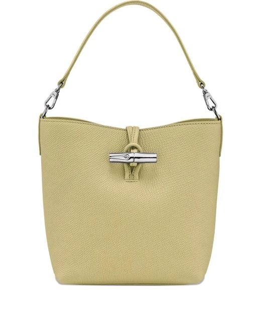 Longchamp Le Roseau Xs Bucket-Tas in het Yellow