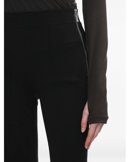 Helmut Lang Black Pantalon Évasé À Zips