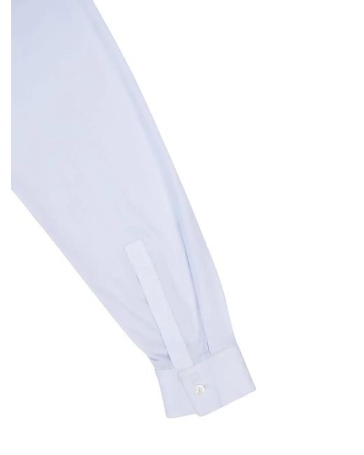 BAZISZT Blue Embroidered Shirt for men