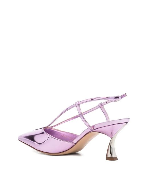 Casadei Pink Interstellar Pointed-Toe Pumps