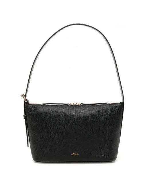 A.P.C. Black Sac Porté Épaule Vera