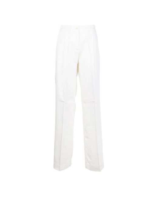 Cruna White Pantalon À Design Plissé