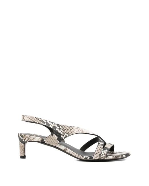 Officine Creative White Angie Heeled Sandals