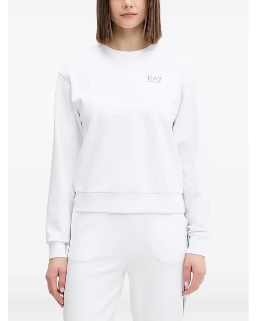 EA7 Trainingspak Met Logoprint in het White