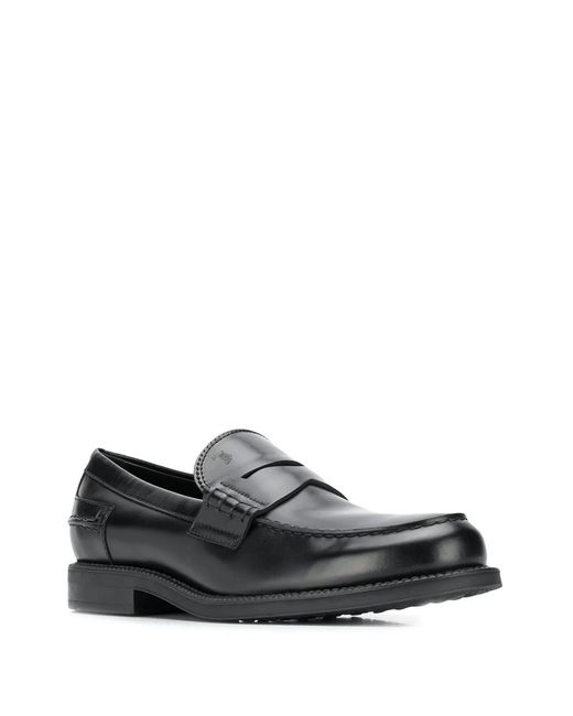 Tod's Black Chunky Penny Loafers for men