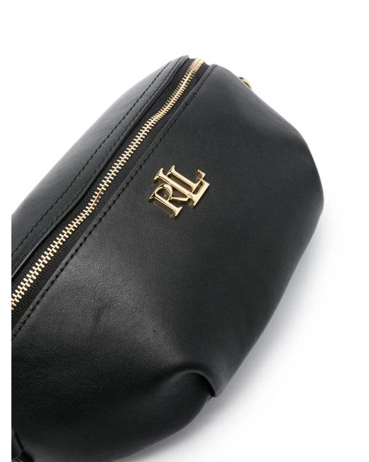 Ralph Lauren Black Marcy Leather Belt Bag