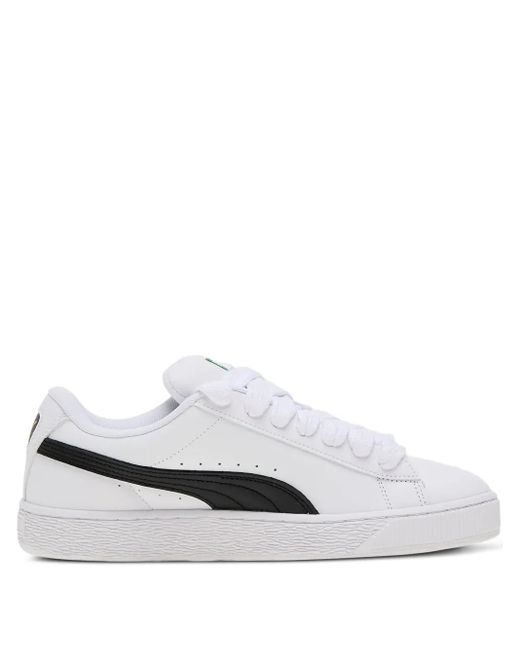 PUMA White Suede Xl Leather Sneakers
