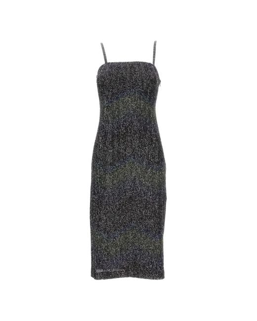 Missoni Black Sequin-Embellished Zigzag Mini Dress