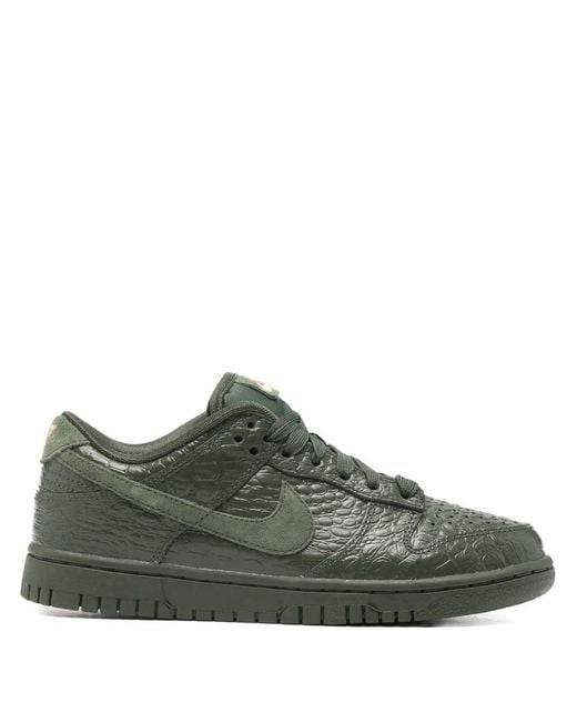 Nike Green Dunk Low Ss Lace-Up Sneakers for men