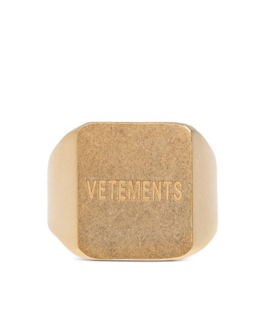 Vetements Natural Logo-Engraved Ring