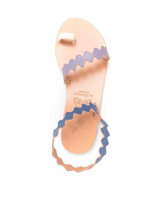 Ancient Greek Sandals Blue Eleftheria Onda Sandals