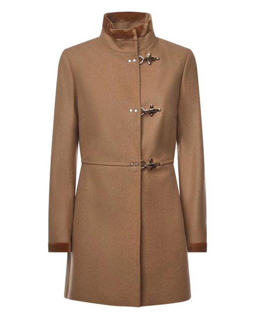 Abrigo Con Doble Botonadura Fay de color Brown