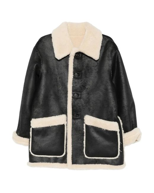 DUNST Black Faux-Leather Jacket