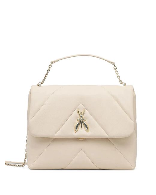 Patrizia Pepe Natural Quilted Cross Body Bag