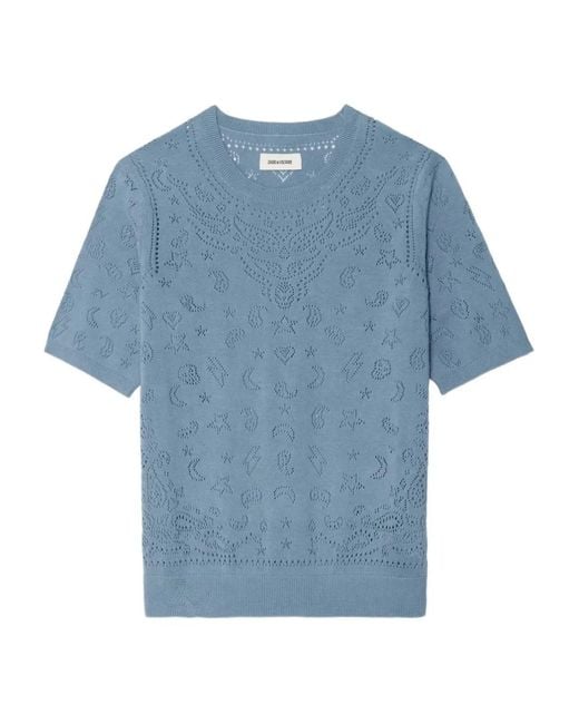 Zadig & Voltaire Blue Dolly Crew-Neck Sweatshirt