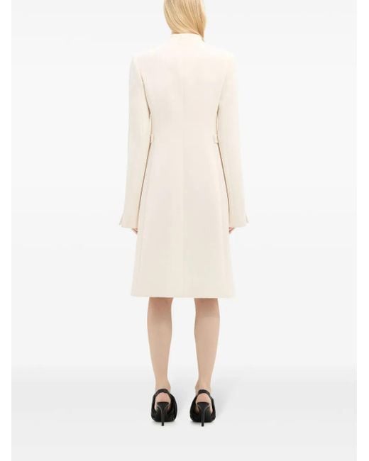 Abrigo Heritage con aplique del logo Courreges de color White