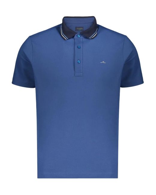 Paul & Shark Blue Short-Sleeve Polo Shirt for men