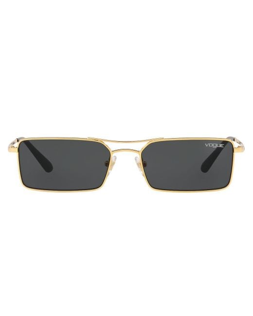 Vogue Eyewear Gigi Hadid Capsule Square Shaped Sunglasses in Metallic |  Lyst UK