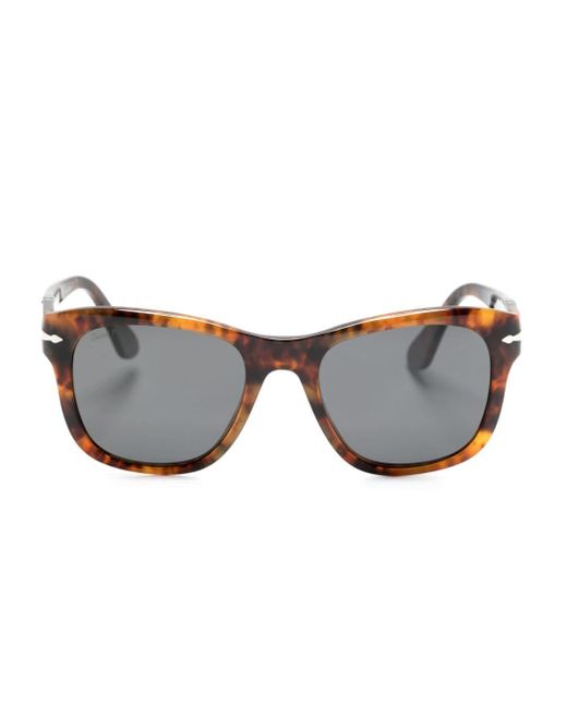 Persol Gray 3313s Square Sunglasses