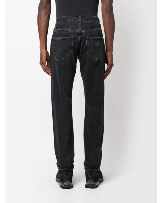 Carhartt Blue Mid-Rise Straight-Leg Jeans for men
