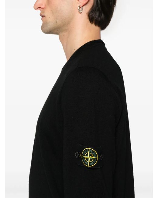Stone Island Pullover Mit Logo-Patch in Black für Herren