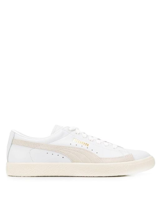PUMA Basket 90680 Lux Sneakers in White for Men | Lyst