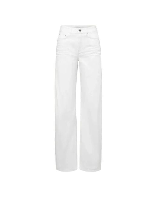 Drykorn White Medley Wide-Leg Jeans