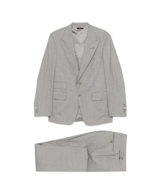 Tom Ford Gray Single-Breasted Suit for men