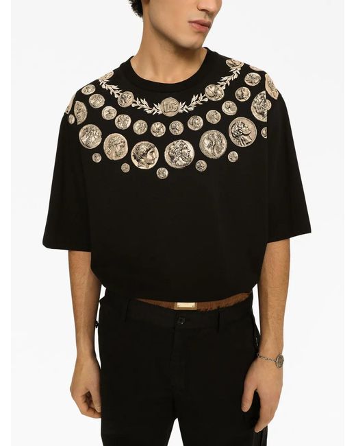 Dolce & Gabbana Black T-Shirts And Polos for men